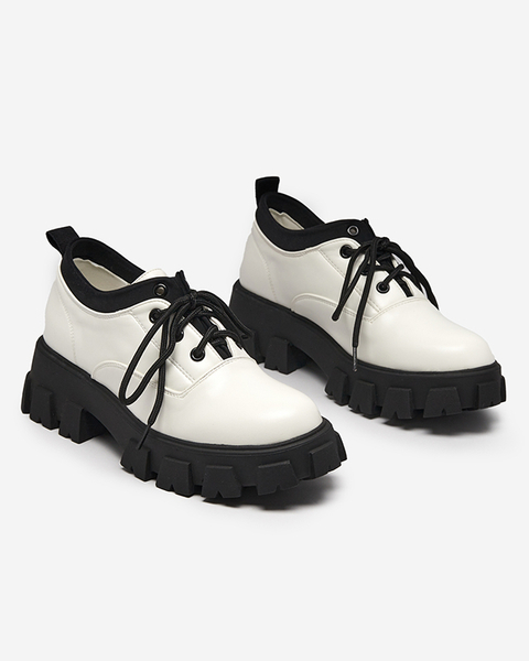 Жіночі туфлі з екошкіри білого кольору Ozud-Footwear
