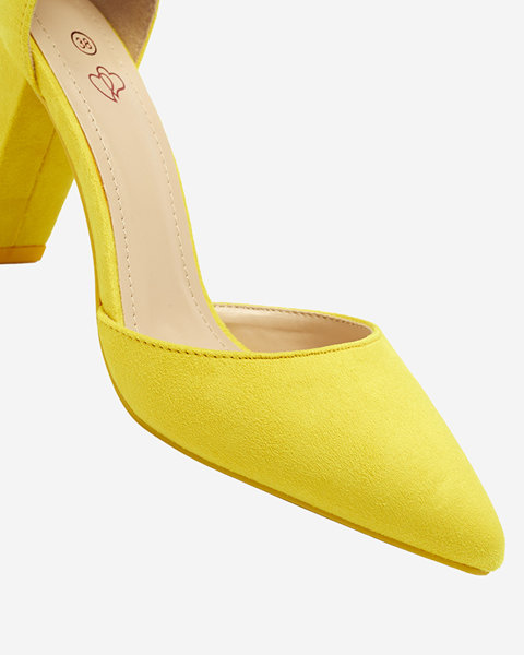 Жовті жіночі туфлі-човники на стійці Reifini- Взуття