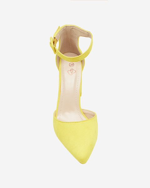 Жовті жіночі туфлі-човники на стійці Reifini- Взуття
